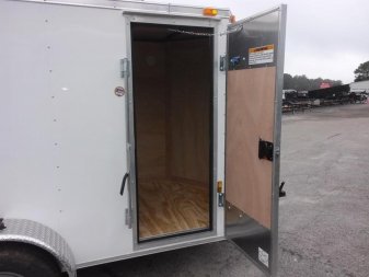 New GANS58SA CARGO MATE 5' X 8' ENCLOSED CARGO TRAILER W/ REAR RAMP DOOR & SIDE DOOR