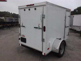 New GANS58SA CARGO MATE 5' X 8' ENCLOSED CARGO TRAILER W/ REAR RAMP DOOR & SIDE DOOR