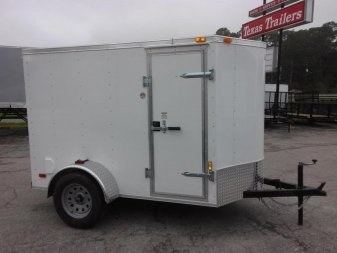 New GANS58SA CARGO MATE 5' X 8' ENCLOSED CARGO TRAILER W/ REAR RAMP DOOR & SIDE DOOR