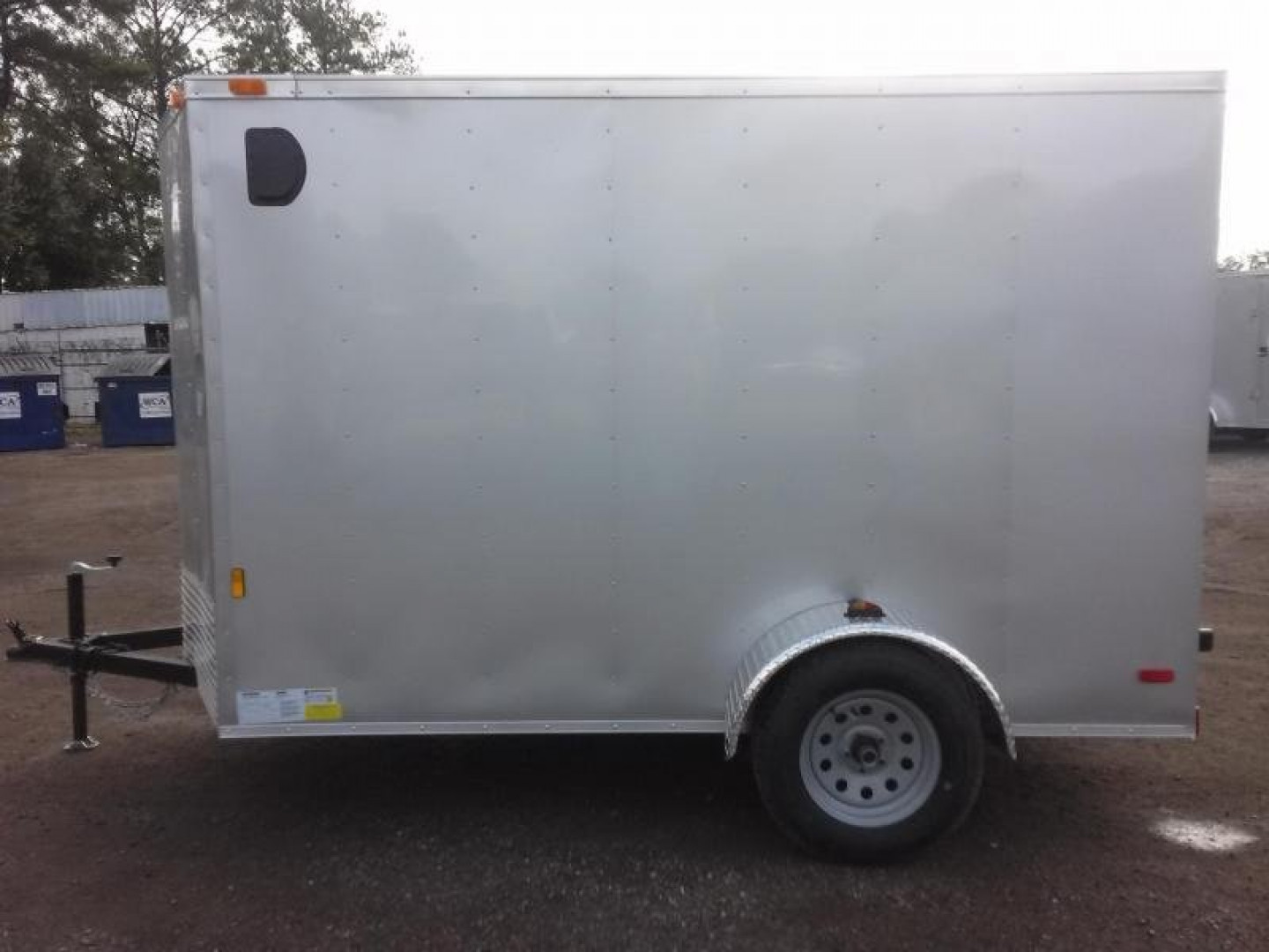 New GANS610SA CARGO MATE 6' X 10' ENCLOSED CARGO TRAILER W/ REAR RAMP DOOR & SIDE DOOR
