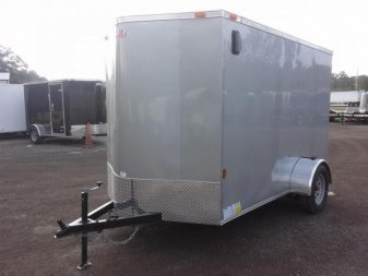 New GANS610SA CARGO MATE 6' X 10' ENCLOSED CARGO TRAILER W/ REAR RAMP DOOR & SIDE DOOR