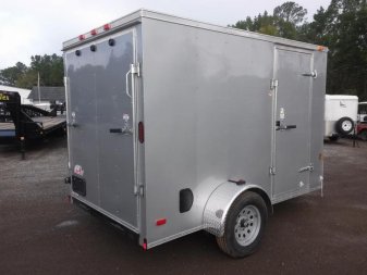 New GANS610SA CARGO MATE 6' X 10' ENCLOSED CARGO TRAILER W/ REAR RAMP DOOR & SIDE DOOR