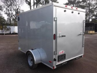 New GANS610SA CARGO MATE 6' X 10' ENCLOSED CARGO TRAILER W/ REAR RAMP DOOR & SIDE DOOR
