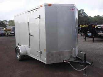 New GANS610SA CARGO MATE 6' X 10' ENCLOSED CARGO TRAILER W/ REAR RAMP DOOR & SIDE DOOR