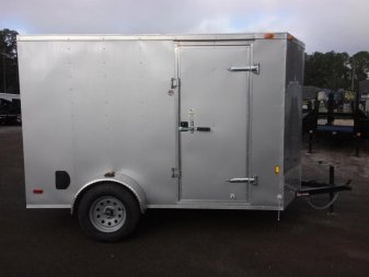 New GANS610SA CARGO MATE 6' X 10' ENCLOSED CARGO TRAILER W/ REAR RAMP DOOR & SIDE DOOR