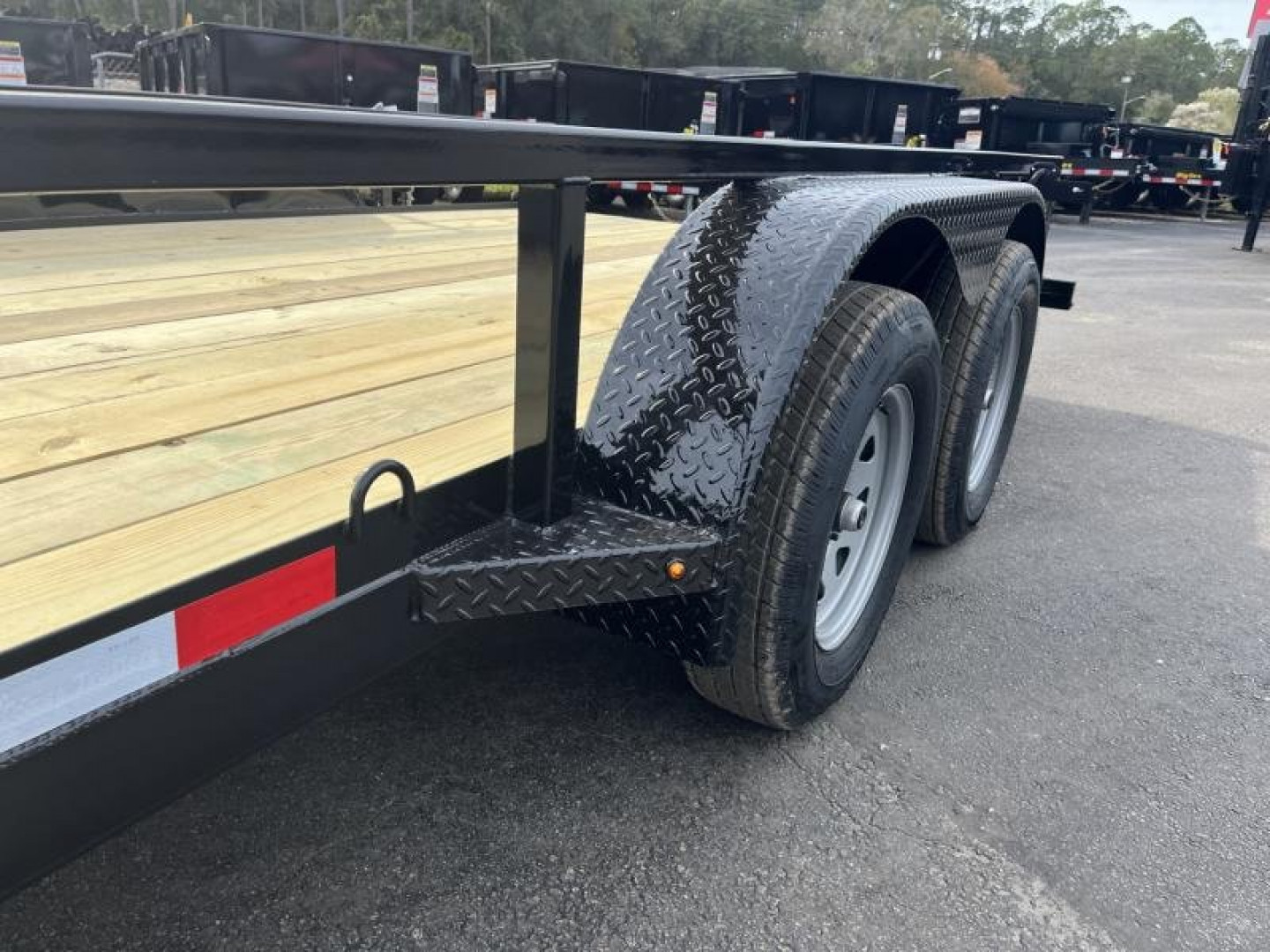 New UT61670-SUR TEXAS TRAILERS 6'10" X 16' UTILITY TRAILER W/ 5' SLIDE UNDER RAMPS