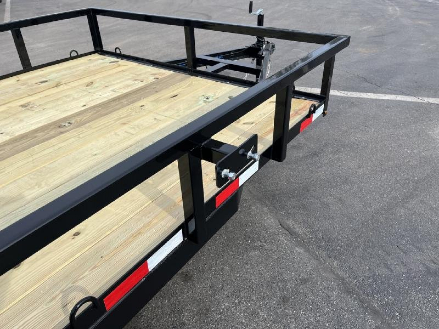 New UT61670-SUR TEXAS TRAILERS 6'10" X 16' UTILITY TRAILER W/ 5' SLIDE UNDER RAMPS