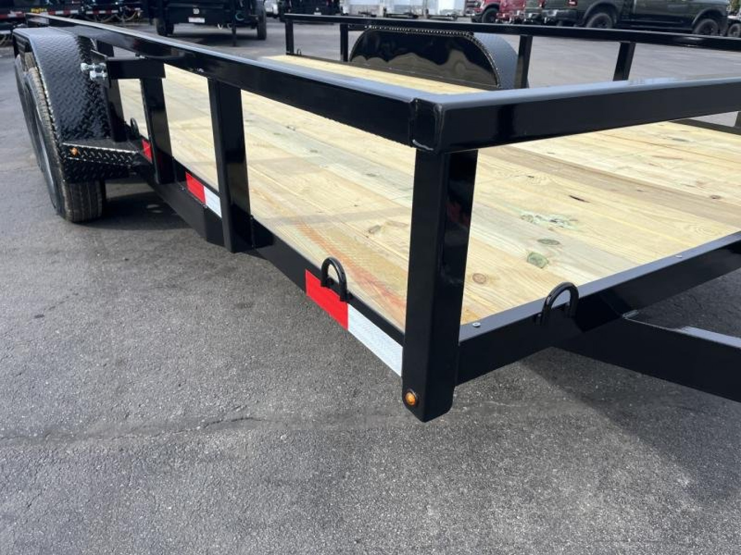 New UT61670-SUR TEXAS TRAILERS 6'10" X 16' UTILITY TRAILER W/ 5' SLIDE UNDER RAMPS