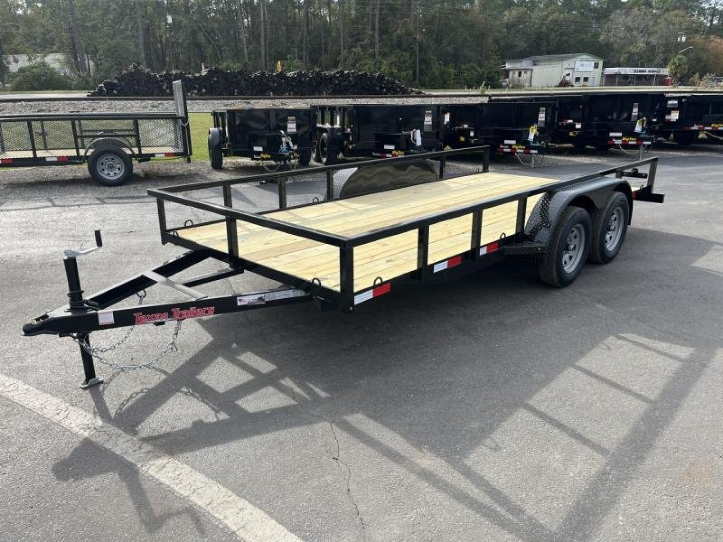 New UT61670-SUR TEXAS TRAILERS 6'10" X 16' UTILITY TRAILER W/ 5' SLIDE UNDER RAMPS