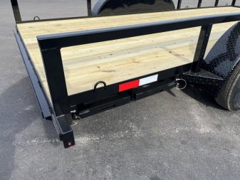 New UT61670-SUR TEXAS TRAILERS 6'10" X 16' UTILITY TRAILER W/ 5' SLIDE UNDER RAMPS