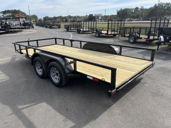 New UT61670-SUR TEXAS TRAILERS 6'10" X 16' UTILITY TRAILER W/ 5' SLIDE UNDER RAMPS