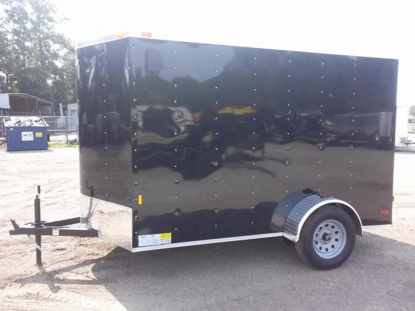 New GANS610SA CARGO MATE 6' X 10' ENCLOSED CARGO TRAILER W/ REAR RAMP DOOR & SIDE DOOR