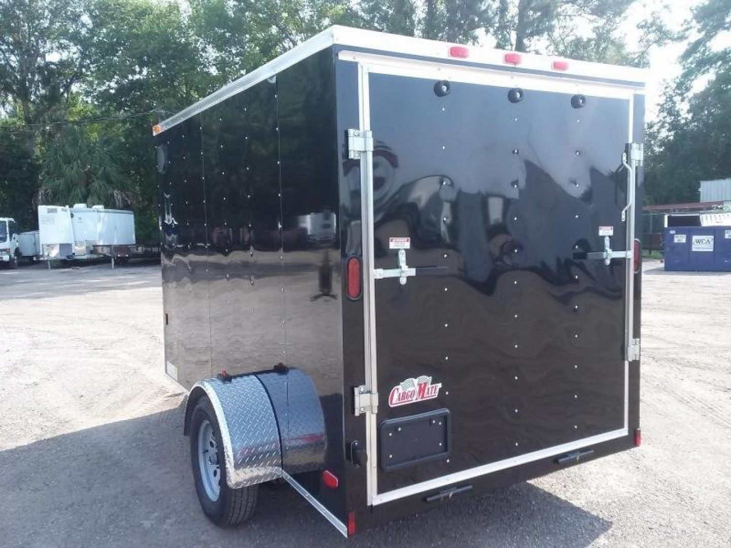 New GANS610SA CARGO MATE 6' X 10' ENCLOSED CARGO TRAILER W/ REAR RAMP DOOR & SIDE DOOR