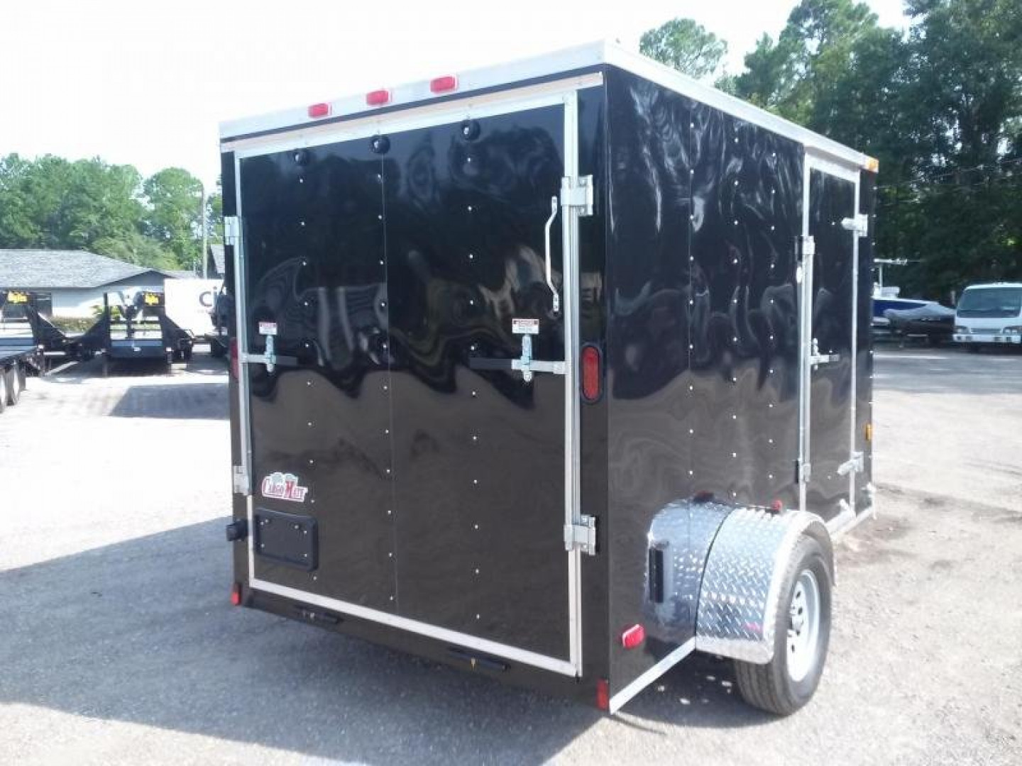New GANS610SA CARGO MATE 6' X 10' ENCLOSED CARGO TRAILER W/ REAR RAMP DOOR & SIDE DOOR