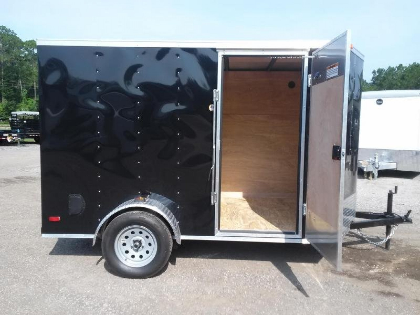 New GANS610SA CARGO MATE 6' X 10' ENCLOSED CARGO TRAILER W/ REAR RAMP DOOR & SIDE DOOR