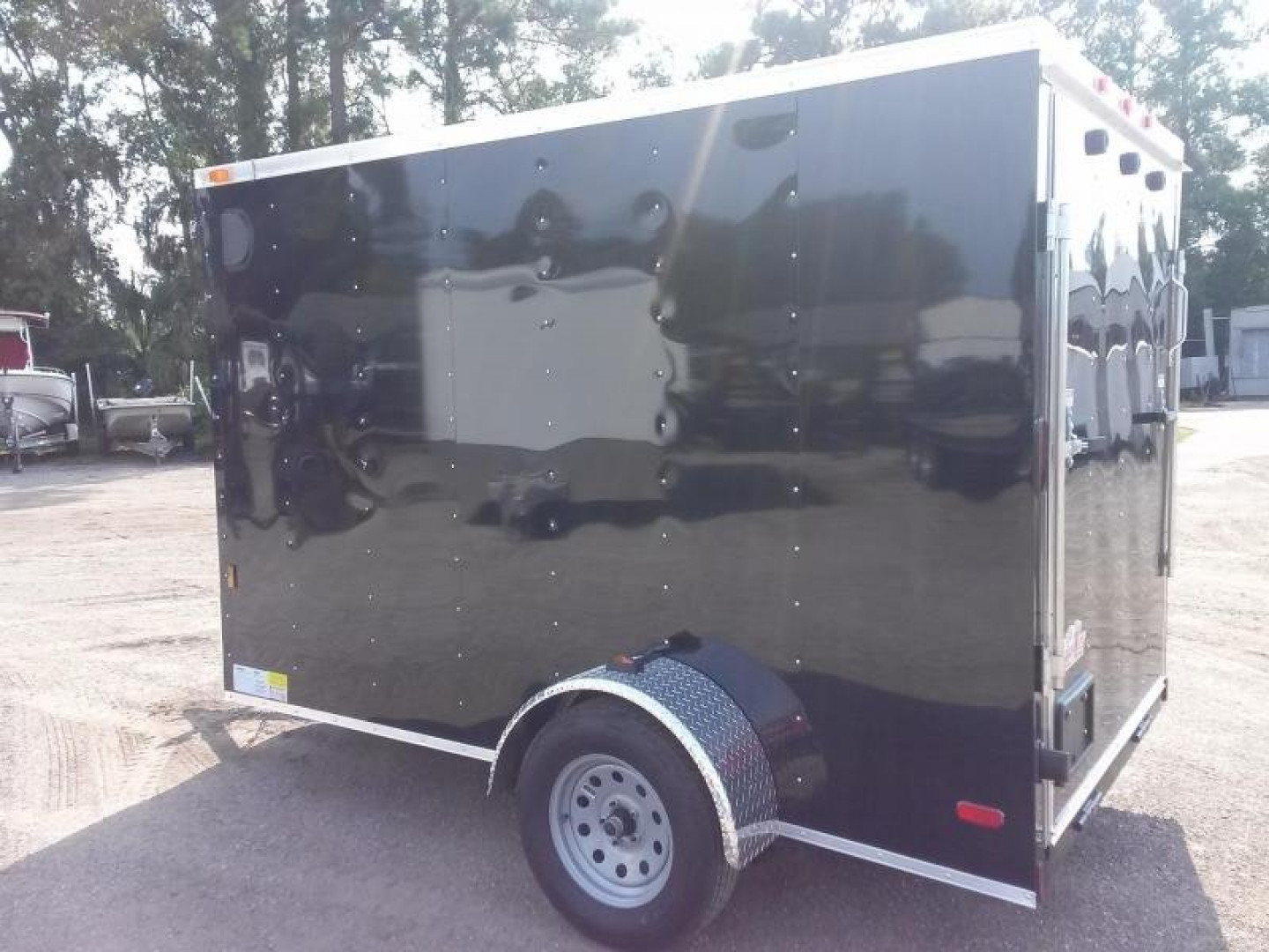 New GANS610SA CARGO MATE 6' X 10' ENCLOSED CARGO TRAILER W/ REAR RAMP DOOR & SIDE DOOR