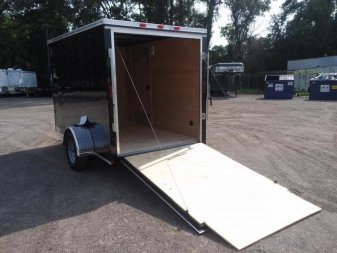 New GANS610SA CARGO MATE 6' X 10' ENCLOSED CARGO TRAILER W/ REAR RAMP DOOR & SIDE DOOR