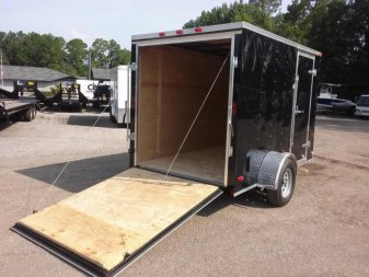 New GANS610SA CARGO MATE 6' X 10' ENCLOSED CARGO TRAILER W/ REAR RAMP DOOR & SIDE DOOR