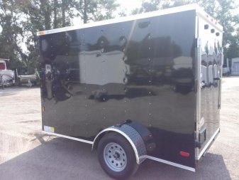 New GANS610SA CARGO MATE 6' X 10' ENCLOSED CARGO TRAILER W/ REAR RAMP DOOR & SIDE DOOR