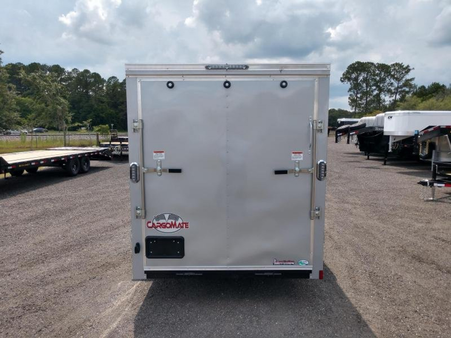 New GANS612SA CARGO MATE 6' X 12' ENCLOSED CARGO TRAILER W/ REAR RAMP DOOR & SIDE DOOR