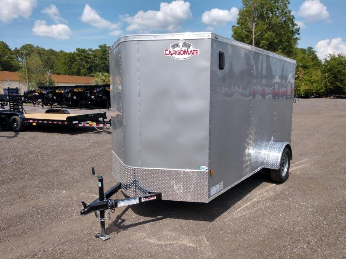 New GANS612SA CARGO MATE 6' X 12' ENCLOSED CARGO TRAILER W/ REAR RAMP DOOR & SIDE DOOR
