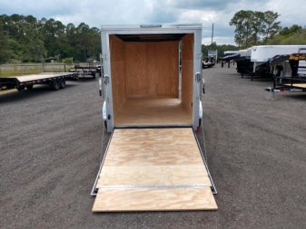New GANS612SA CARGO MATE 6' X 12' ENCLOSED CARGO TRAILER W/ REAR RAMP DOOR & SIDE DOOR