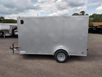 New GANS612SA CARGO MATE 6' X 12' ENCLOSED CARGO TRAILER W/ REAR RAMP DOOR & SIDE DOOR