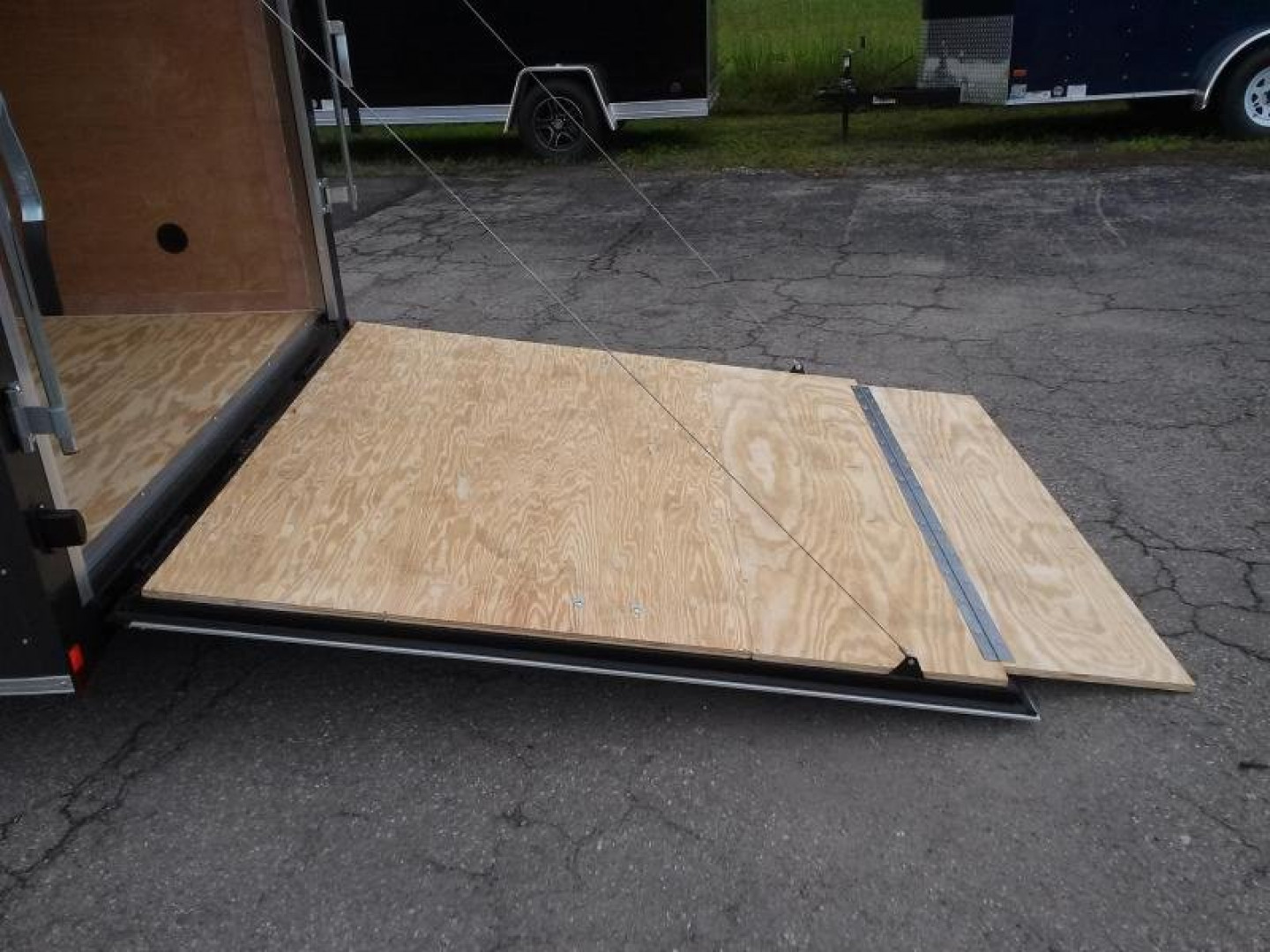 New GANS716TA2 CARGO MATE 7' X 16' ENCLOSED CARGO TRAILER W/ REAR RAMP DOOR & SIDE DOOR