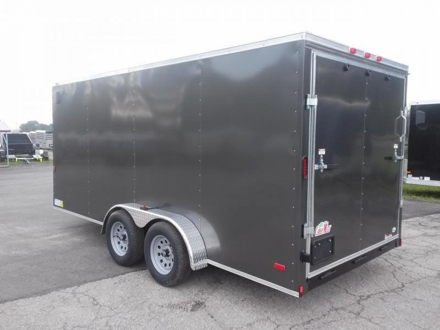 New GANS716TA2 CARGO MATE 7' X 16' ENCLOSED CARGO TRAILER W/ REAR RAMP DOOR & SIDE DOOR