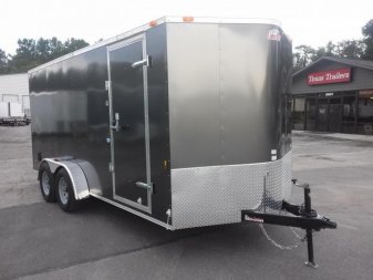New GANS716TA2 CARGO MATE 7' X 16' ENCLOSED CARGO TRAILER W/ REAR RAMP DOOR & SIDE DOOR
