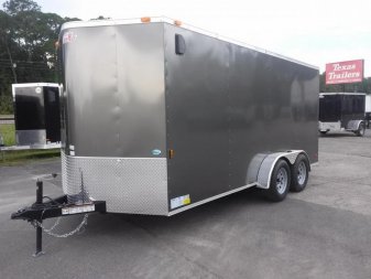 New GANS716TA2 CARGO MATE 7' X 16' ENCLOSED CARGO TRAILER W/ REAR RAMP DOOR & SIDE DOOR