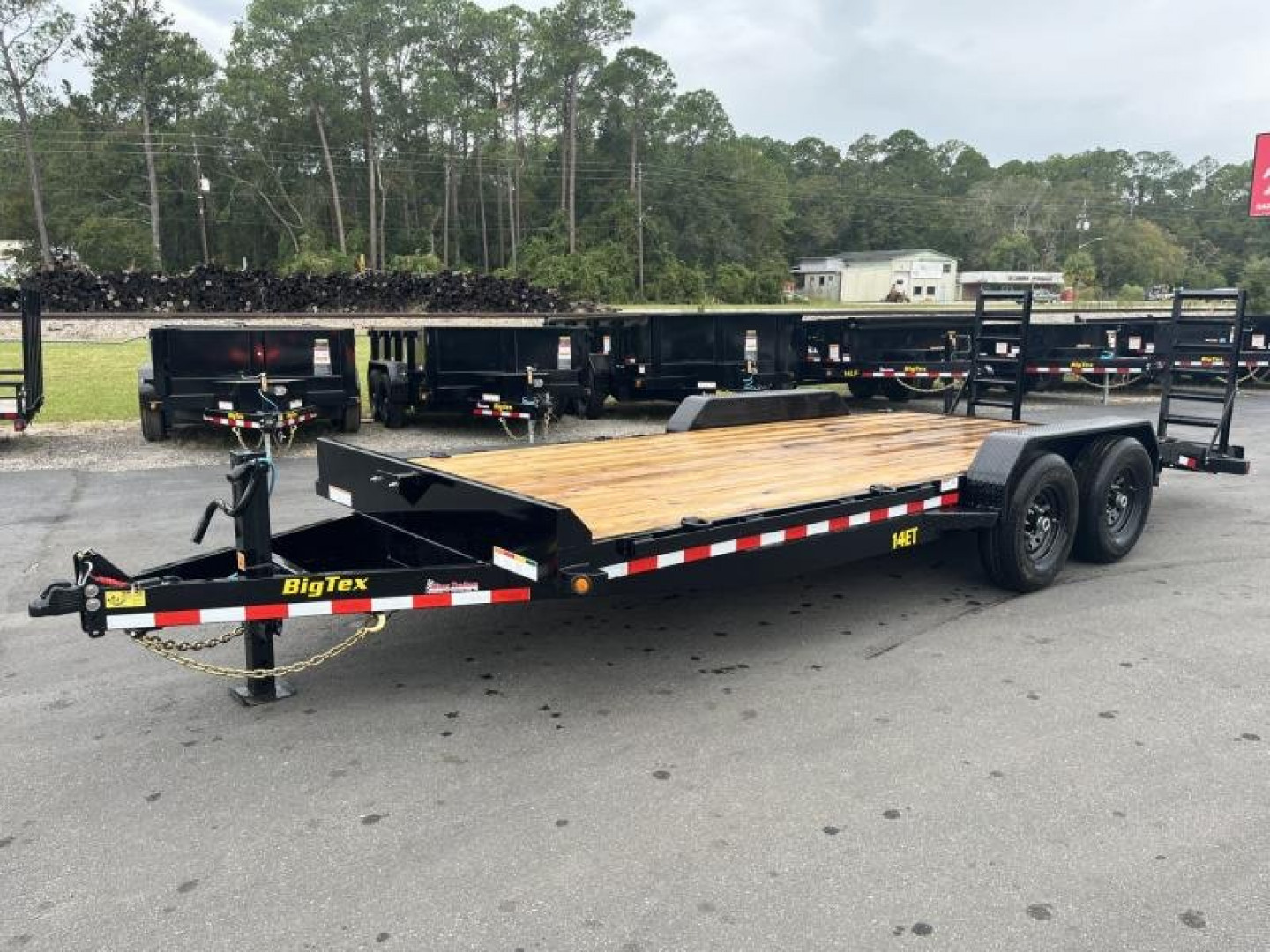 New 14ET-20BK-KR BIG TEX 7' X 20' TANDEM AXLE EQUIPMENT TRAILER W