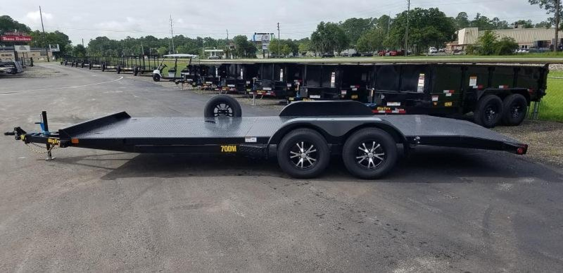 New 70DM-20BK BIG TEX 7' X 20' STEEL DECK CAR HAULER
