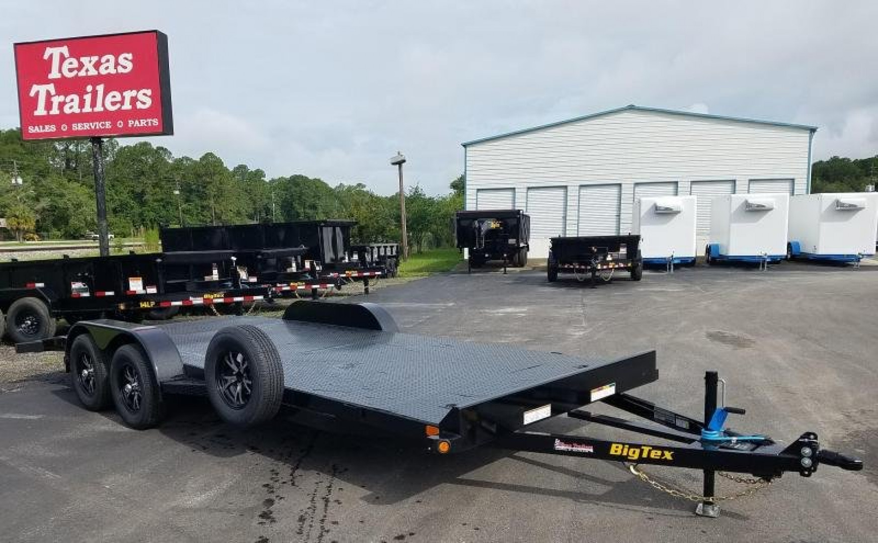 New 70DM-20BK BIG TEX 7' X 20' STEEL DECK CAR HAULER