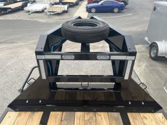 New 22GN-35D5A-MRBK BIG TEX 8.5' X 35' GOOSENECK DUAL TANDEM FLAT BED W/ MEGA RAMPS & FREE SPARE TIRE