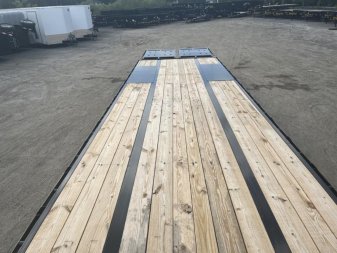 New 22GN-35D5A-MRBK BIG TEX 8.5' X 35' GOOSENECK DUAL TANDEM FLAT BED W/ MEGA RAMPS & FREE SPARE TIRE