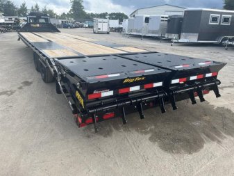 New 22GN-35D5A-MRBK BIG TEX 8.5' X 35' GOOSENECK DUAL TANDEM FLAT BED W/ MEGA RAMPS & FREE SPARE TIRE