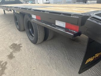 New 22GN-35D5A-MRBK BIG TEX 8.5' X 35' GOOSENECK DUAL TANDEM FLAT BED W/ MEGA RAMPS & FREE SPARE TIRE
