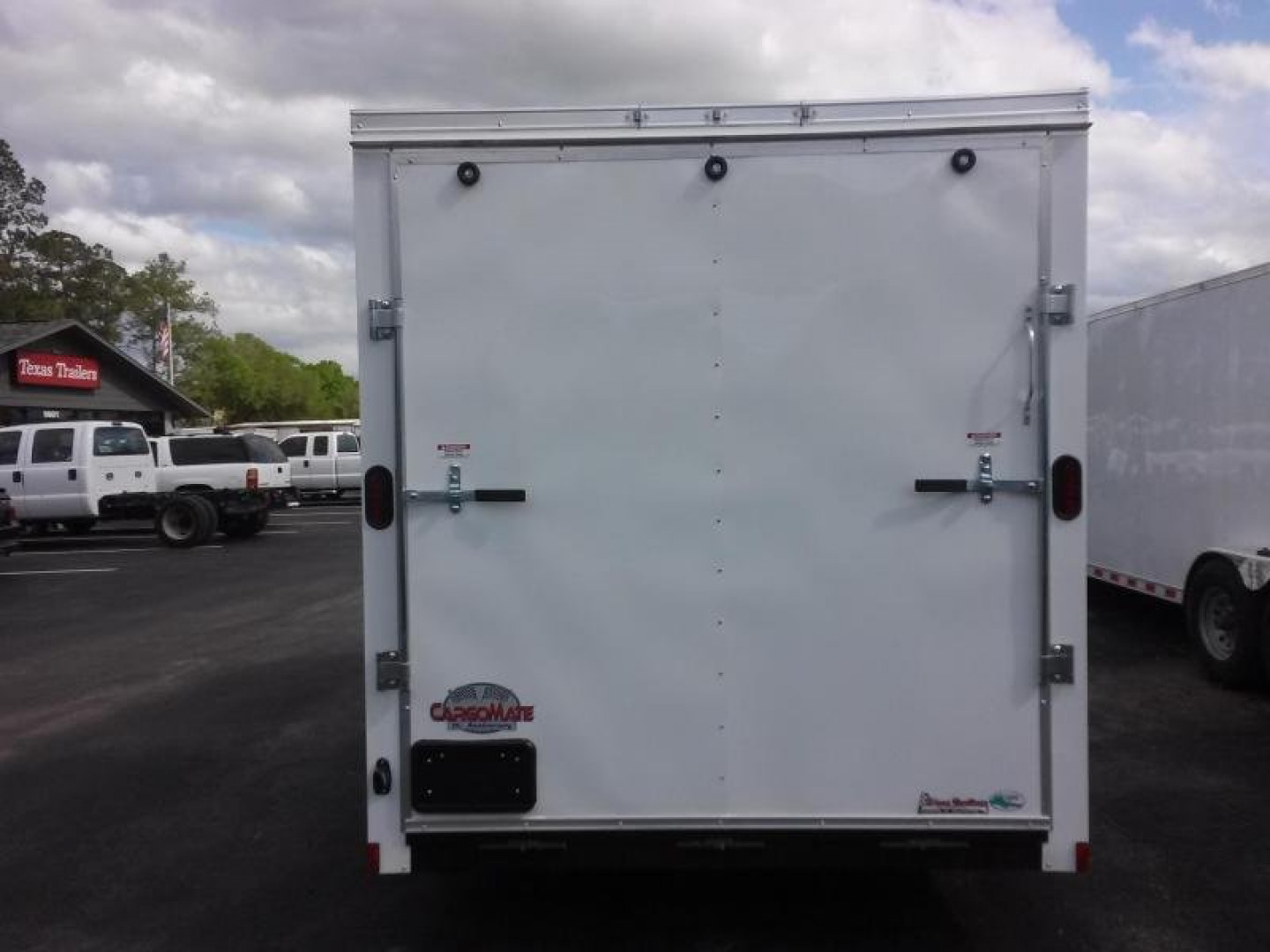 New GANS712SA CARGO MATE 7' X 12' ENCLOSED CARGO TRAILER W/ REAR RAMP DOOR & SIDE DOOR