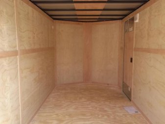 New GANS712SA CARGO MATE 7' X 12' ENCLOSED CARGO TRAILER W/ REAR RAMP DOOR & SIDE DOOR