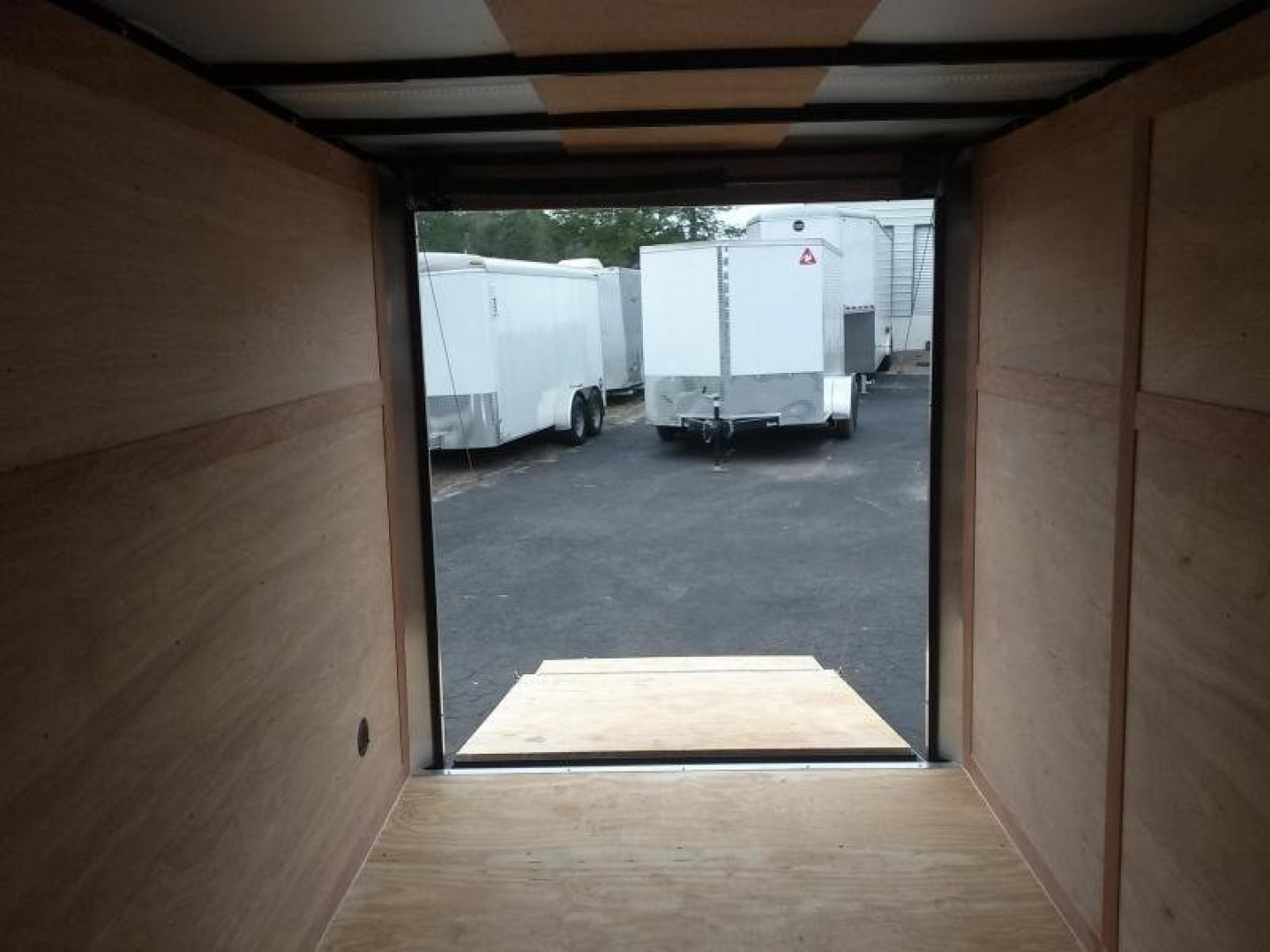 New GANS612SA CARGO MATE 6' X 12' ENCLOSED CARGO TRAILER W/ REAR RAMP DOOR & SIDE DOOR