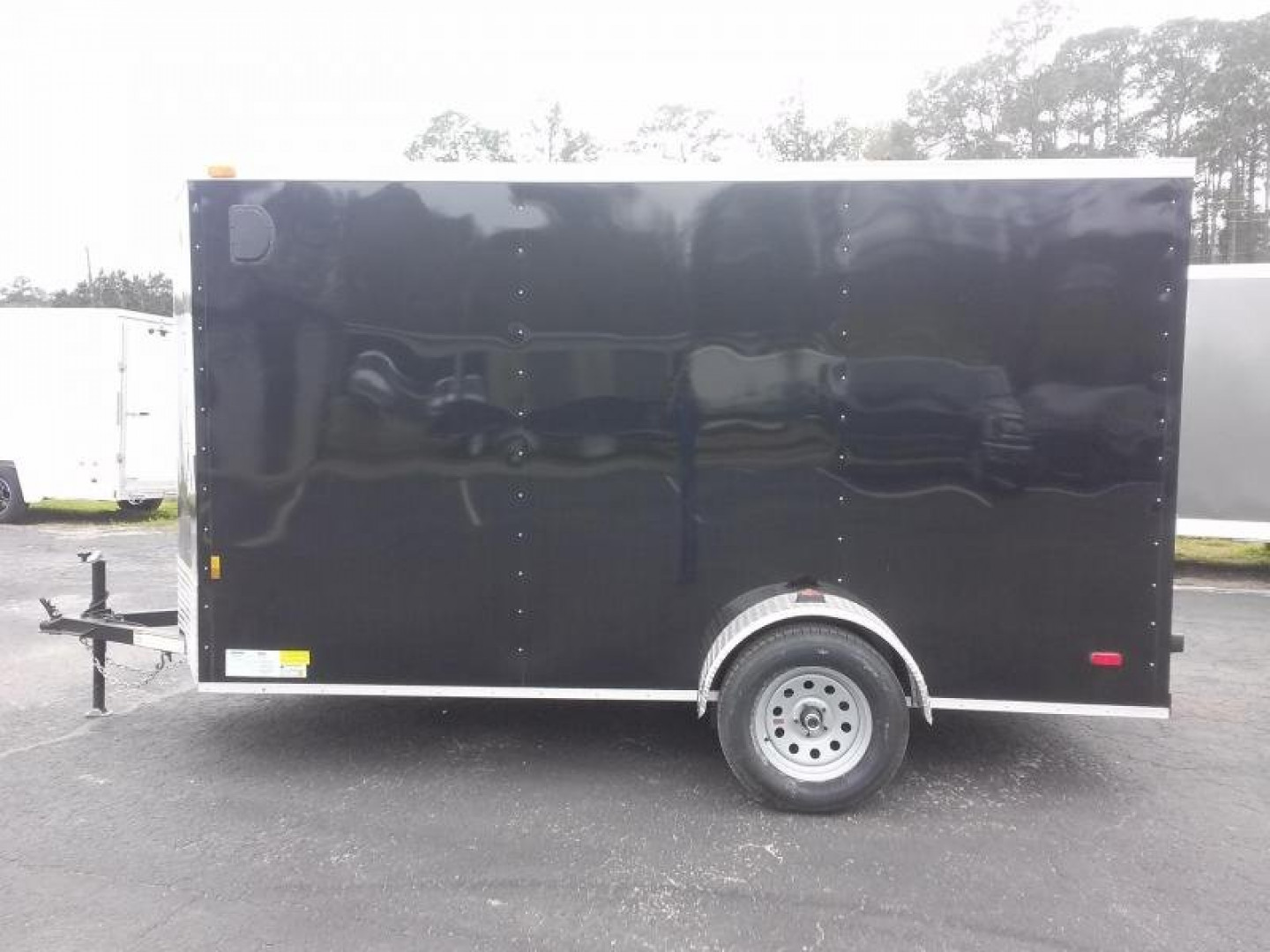 New GANS612SA CARGO MATE 6' X 12' ENCLOSED CARGO TRAILER W/ REAR RAMP DOOR & SIDE DOOR