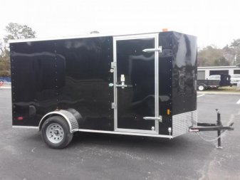 New GANS612SA CARGO MATE 6' X 12' ENCLOSED CARGO TRAILER W/ REAR RAMP DOOR & SIDE DOOR