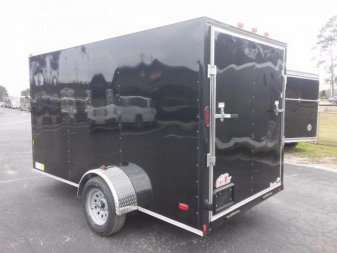 New GANS612SA CARGO MATE 6' X 12' ENCLOSED CARGO TRAILER W/ REAR RAMP DOOR & SIDE DOOR