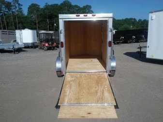 New GANS58SA CARGO MATE 5' X 8' ENCLOSED CARGO TRAILER W/ REAR RAMP DOOR & SIDE DOOR