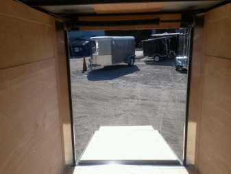 New GANS58SA CARGO MATE 5' X 8' ENCLOSED CARGO TRAILER W/ REAR RAMP DOOR & SIDE DOOR