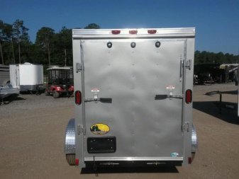 New GANS58SA CARGO MATE 5' X 8' ENCLOSED CARGO TRAILER W/ REAR RAMP DOOR & SIDE DOOR