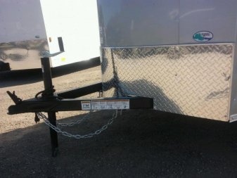 New GANS58SA CARGO MATE 5' X 8' ENCLOSED CARGO TRAILER W/ REAR RAMP DOOR & SIDE DOOR