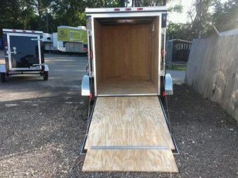 New GANS58SA CARGO MATE 5' X 8' ENCLOSED CARGO TRAILER W/ REAR RAMP DOOR & SIDE DOOR