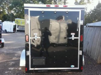 New GANS58SA CARGO MATE 5' X 8' ENCLOSED CARGO TRAILER W/ REAR RAMP DOOR & SIDE DOOR